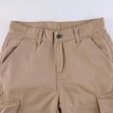 Casual Pocket Cargo Pants XCFF- 13156