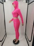 Casual Sport Hoodies Pant Two Piece Set XMF-181