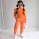 Kids Solid Color Sport Sweatshirt Two Piece Pant Set GMYF-Y6206