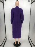 Winter Thickened Plush Sweater  Long Coat RUF-9999