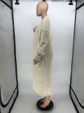 Winter Thickened Plush Sweater  Long Coat RUF-9999