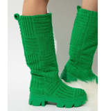 Casual Warm Solid Color Thick-soled Boots TWZX-0222