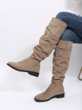 Fashion Low Heel Long Knight Boots TWZX-819