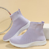 Fashion Short Knit Sock Boots TWZX-770