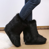 Fashion Plush Warm Snow Boots TWZX-118
