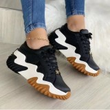 Thick-soled Lace-up Plus Size Casual Shoes TWZX-811