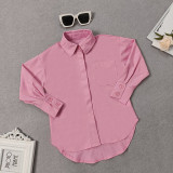Kids Girls Casual Long Sleeve Solid Shirt GMYF-Y0088