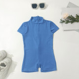 Kids Girl Casual Solid Short Sleeve Romper GMYF-Y0087