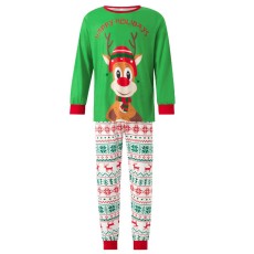 Christmas Deer Print Tops And Pant Parent-child Suit  YLDF-977