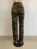 Fashion Camouflage Print Hole Casual Pants LSL-6504