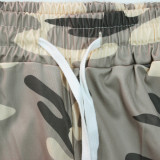 Plus Size Casual Camo Print Sport Pant XHSY-19519