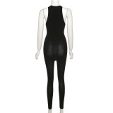 Sexy Sleeveless Hollow Out Skinny Jumpsuit XEF-23390