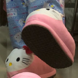 Cute KT Cat Home Warm Plush Slippers GJCF-L012