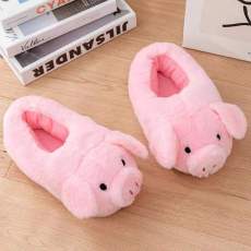 Super Cute Piggy Home Warm Plush Shoes GJCF-L026