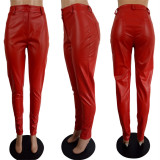 Sexy PU Leather Long Skinny Pants LSL-6403