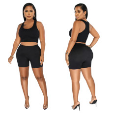 Casual Sports Tank Top Shorts Two Piece Set YF-10394