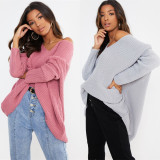 Fashion Loose Pullover Sweater GWDS-230115