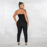 Sexy Hot Drill Hanging Neck Jumpsuit NY-2645