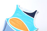 Casual Print Sleeveless Mini Dress DLSF-24996