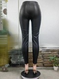 Fashion Tight High Waist PU Leather Pants GSMJ-6855