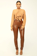 Tight PU Leather Pencil Pants GWDS-221023