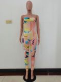 Fashion Sexy Print Tube Top Jumpsuits JRF-249