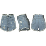 High-waisted Denim Shorts MX-9151