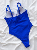 Sexy Color Block One-piece Swimsuit CSYZ-C835KY