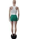 Slim Tank Top Mini Skirt Two Piece Set MEM-88471