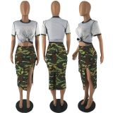 Fashion Sexy Camouflage Print Skirts FOSF-8331