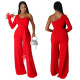 Fashion Single Sleeve Wide Leg Jumpsuit GOSD-6822