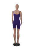 Fashion Solid Color Slim Sling Rompers MZ-2781