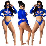 Fashion Sexy Long Sleeve Two Piece Set BY-5063