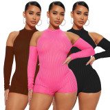 Rib Sexy Solid Rompers ME-8288