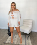 Off Shoulder Sexy Hollow Rompers ME-8279