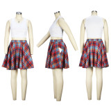 Fashion Plaid Print Skirt XHSY-19544