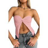 Fashion Sexy Solid Color Tube Top ASL-6633