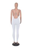 Solid Color Backless Jumpsuits MZ-0279