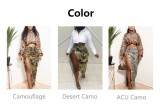 Fashion Camouflage Pocket Split Skirt ZSD-0574