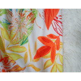 Printed Sleeveless Lace-up Maxi Dress YF-10427