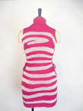 Waist-slim Tie Up Knit Bodycon Dress GWDS-230412