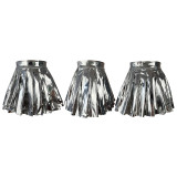 Sexy Leather Pleated Skirts CH-23031