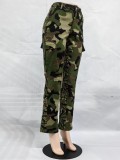 Casual Fashion High Waist Camouflage Pants GSMJ-6873