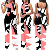 Sexy Fashion Print Sleeveless Jumpsuit SMR-11157