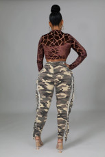 Tight Camouflage Tassel Pants GFMA-034Camo