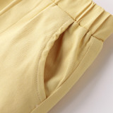 Boys' Print Short Sleeve Shirt Shorts Casual Suit YKTZ-2609