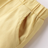Boys' Print Short Sleeve Shirt Shorts Casual Two Piece Set YKTZ-2608