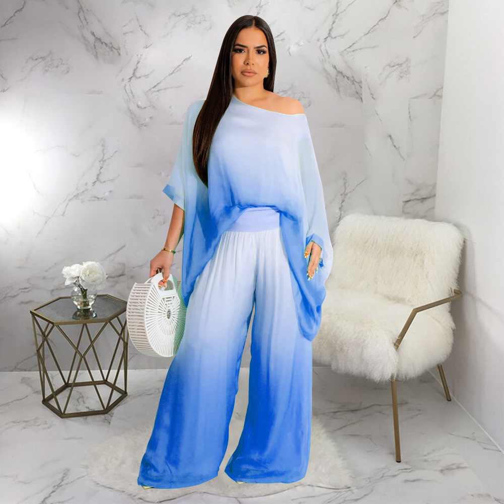 Dear Fashion Wholesale Bat Sleeve Chiffon Gradient Color Tie dye dear-fashion-wholesale-bat-sleeve-chiffon-gradient-color-tie-dye