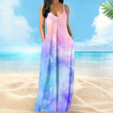 Sexy Bohemian Print Maxi Dress XHSY-009