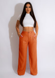 Casual Solid Breathable Straight Pants AIL-241